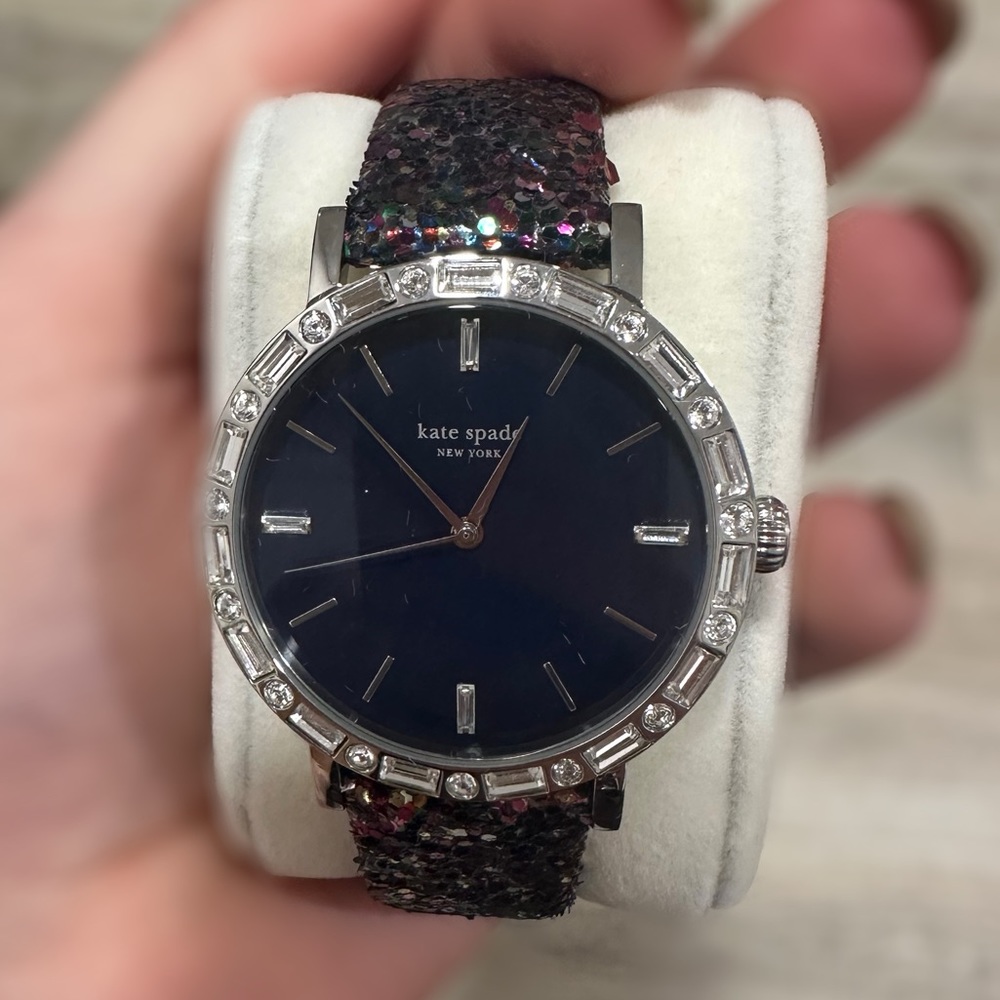 Kate Spade Multi-Colored Black and Silver Watch